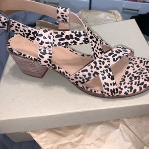 Madewell Alyssa Sandal in Spotted Calf Hair